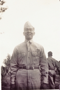 Joe Takata at Camp Shelby [Courtesy of William Takaezu]