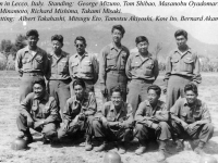 Soldiers in Lecco, Italy, 1944-1945 [Courtesy of Bernard Akamine]