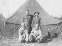 Camp McCoy, Top: Kenneth Higa, Taira, Bottom: Takao Kubota, Taichi Higashi [Courtesy of Kenneth Higa]