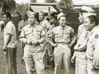 Postwar parade in Hawaii. (Courtesy of Janice Higa)