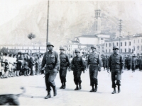 1945 Parade In Lecco 100th Bn. Staff (Courtesy of Dorothy Inouye)