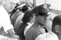 Jack Johnson watches the horse races in Wailua, Kauai, 1941 [Courtesy of Betsy Knudsen]