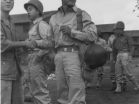 Paul Nishimura at Camp Shelby. [Courtesy of Elaine Kishinami Tadaki]