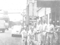 Taken Sept 2, 1942 at Green Bay, Wisc. In front of Beaumont Hotel. The place we stayed. [Courtesy of Leslie Taniyama]