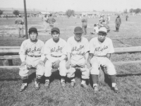 L to R Taniyama, Hamamura-Koya, Wada-Wahiawa, Ohta- Moiliili. [Courtesy of Leslie Taniyama]