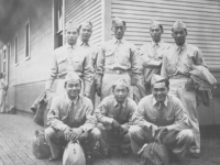 Taken Sept 1, 1942 at the Depot in Sparta. [Courtesy of Leslie Taniyama]