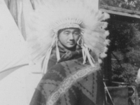 Another one.  Taken August 9, 1942 at Wisconsin Dells Park Indian Reservation, Wisconsin.  [Courtesy of Jan Nadamoto]