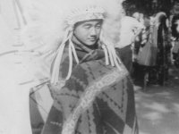 Taken August 9, 1942 at Wisconsin Dells Park (Indian Reservation), Wisconsin.  [Courtesy of Jan Nadamoto]