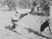 Taken Oct. 6, 1942 Dave Field at New Camp McCoy, Wis. Larry Nishimura.  [Courtesy of Jan Nadamoto]