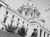 Oct. 3, 1942 at St. Paul, Minnesota on lawn of the St. Paul Capitol Bldg.  [Courtesy of Jan Nadamoto]