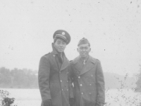 My friend P.F.C. Fred Kanemaru at Wisconsin Dell.  Rocky.  [Courtesy of Rocky Nakahara]