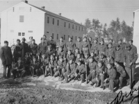 This is my platoon . I'm at 2nd row from the second guy.  [Courtesy of Rocky Nakahara]