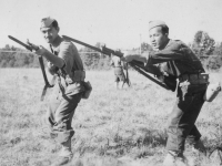 Left: Sgt. Miogi  Right: Furukawa -Judo Nidan Oct. 1942.  [Courtesy of Rocky Nakahara]