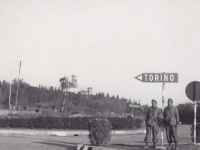 Stanley Hamamura and friend in Novi Ligure, Italy, June 1945. [Courtesy of Fumie Hamamura]