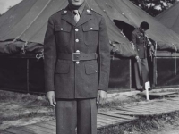 Stanley Hamamura in uniform at Camp McCoy, July 1942. [Courtesy of Fumie Hamamura]