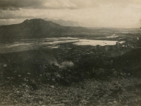 Cassino - looking down on Cassino flats flooded by Jerries. (Courtesy of Joyce Walters)