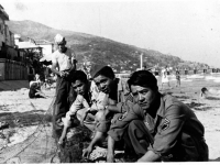 Soldiers go fishing in Monaco during some down time [Courtesy of Carol Inafuku]