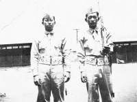 A friend and James Kawashima at Schofield Barracks. [Courtesy of Alexandra Nakamura]