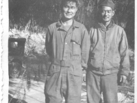 Toshio Inouye and Sam Tomai in December 1944 [Courtesy of Sandy Tomai Erlandson]