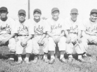 Rural Oahu Players - Yamada (Ewa), Mizusawa (Waialua), Miyagi (Aiea), Fukuda (Waialua), Wada (Wahiawa), Nozaki (Waialua) [Courtesy of Sandy Tomai Erlandson]