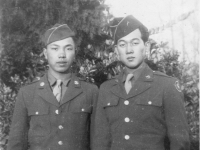 Kazuto Shimizu and Tadao Nakamura, 442nd KIA.  [Courtesy of Kazuto Shimizu]