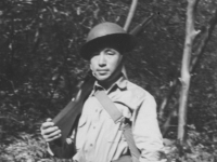 Pfc Kaoru Suzuki.  Pfc Koru Suzuki (30101841) 298th Infantry APO #957.  [Courtesy of Sharon Suzuki]