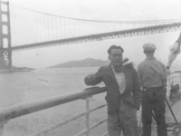 Toshiro Morishige visits San Francisco after the war. [Courtesy of Morishige Family]