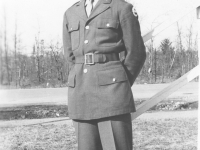 Joe Nakahara at Camp McCoy, Wisconsin. [Courtesy of Velma Nakahara]