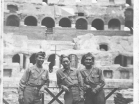 Yozo Yamamoto and friends visit the Coliseum in Rome while on leave [Courtesy of Sandy Erlandson]